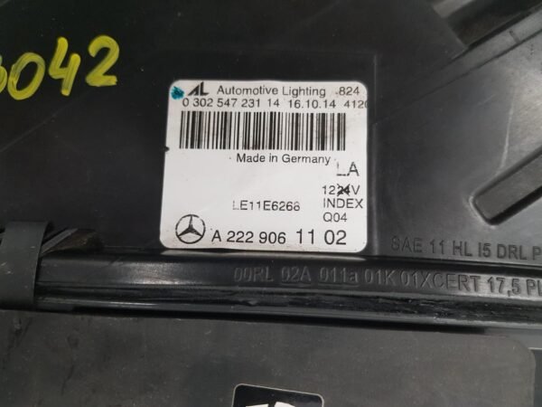 Far stanga full led ILS Mercedes S Class W222 model America A2229061102 2013 2014 2015 2016 2017 - imagine 10