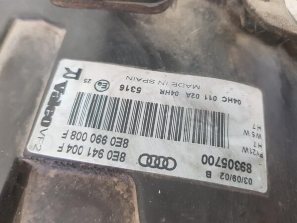 Far dreapta halogen Audi A4 B6 8E0941004F 2001 2002 2003 2004 2005 - imagine 13