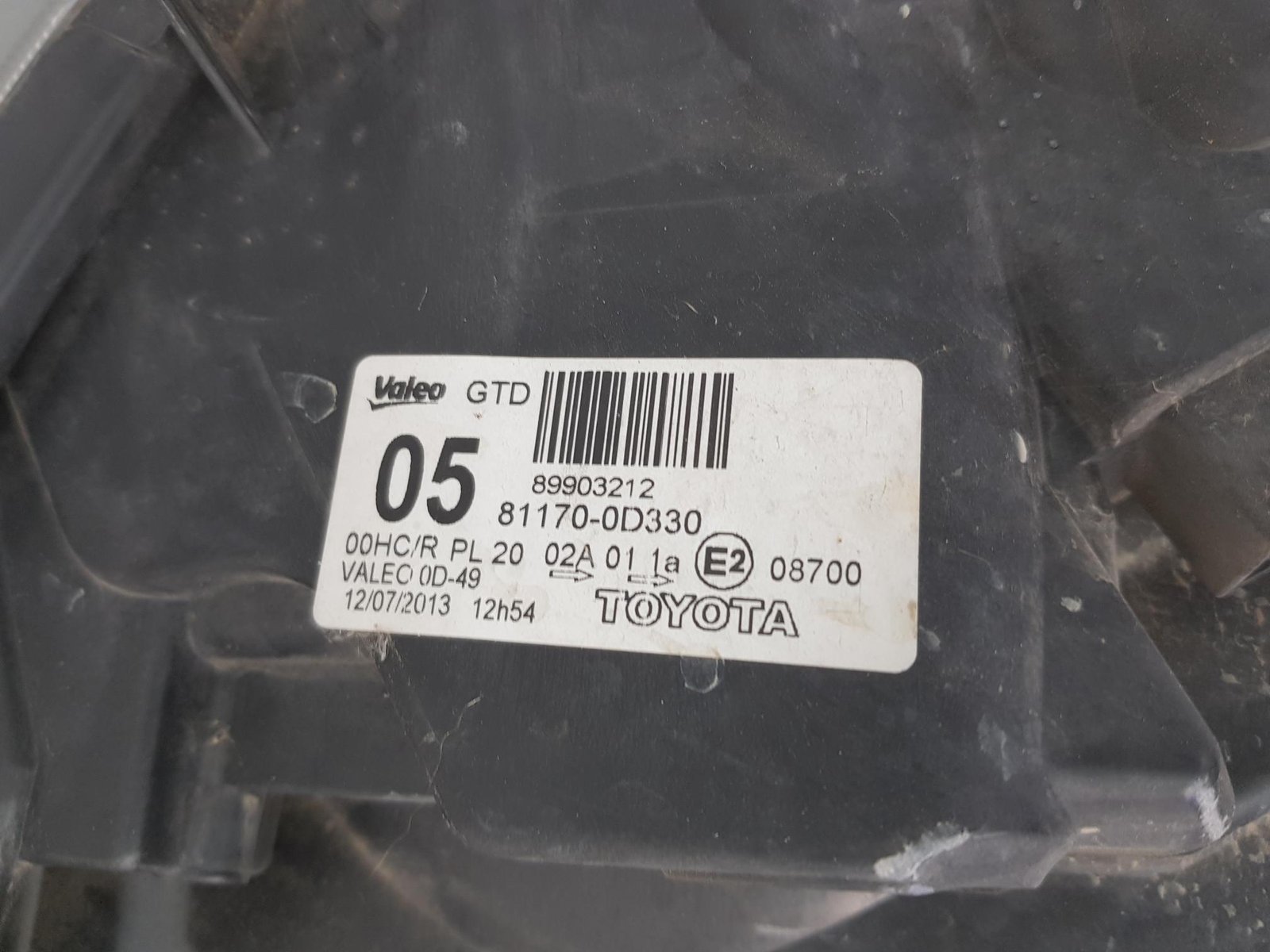 Far stanga halogen Toyota Yaris facelift 81170-0D330 2008 2009 2010 2011 2008 2009 2010 2011 - imagine 10