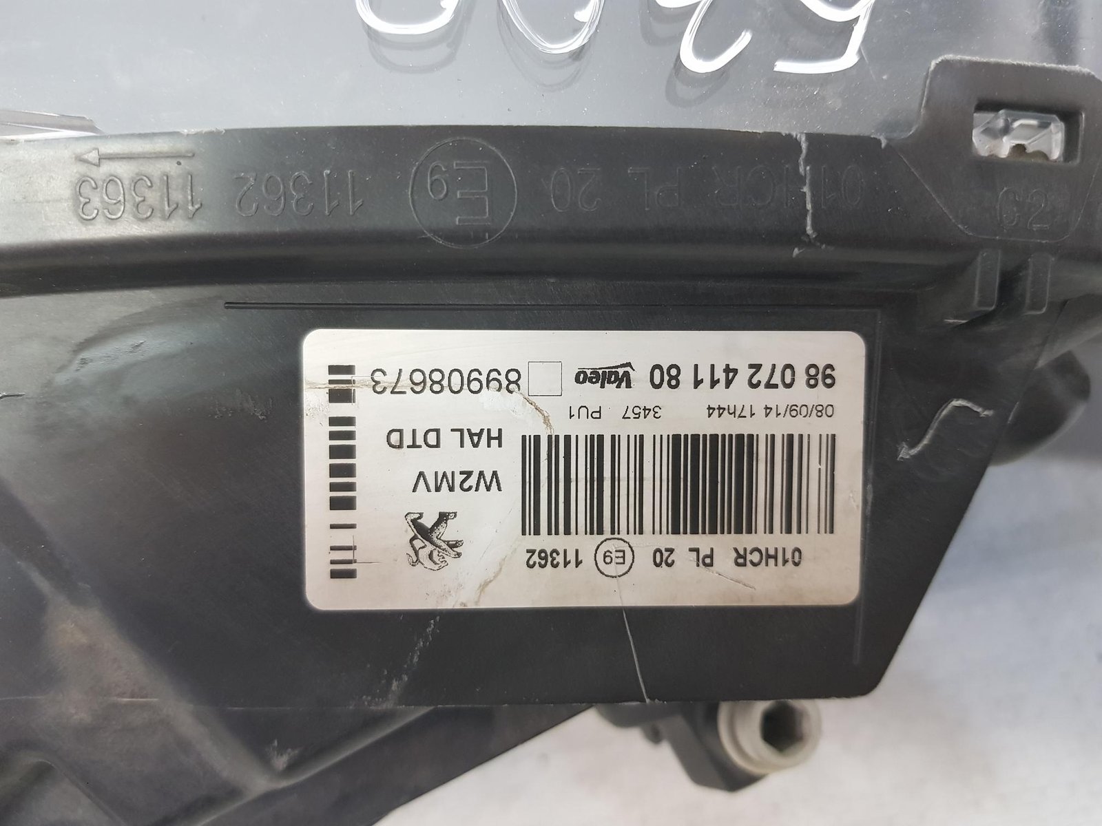 Far dreapta halogen Peugeot 508 facelift 9807241180 2014 2015 2016 2017 - imagine 13