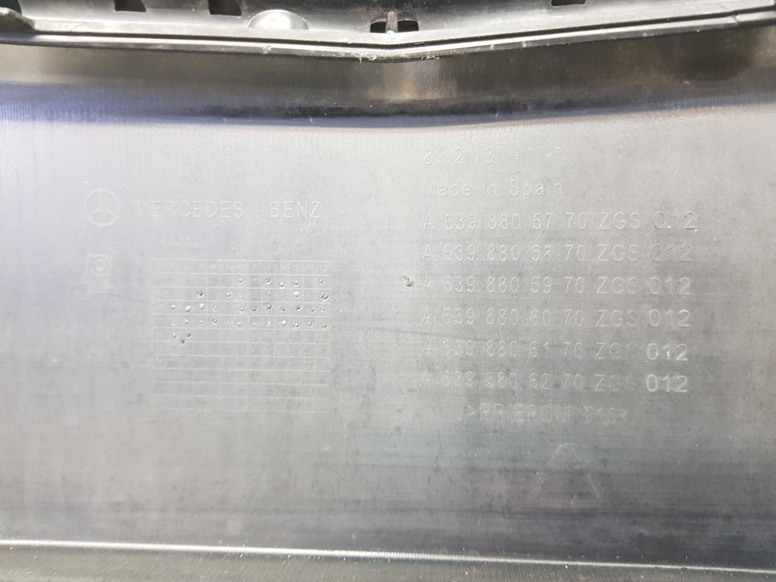 Bara fata Mercedes Vito Viano W639 Facelift 2009 2010 2011 2012 2013 2014 A6398808770 - imagine 14